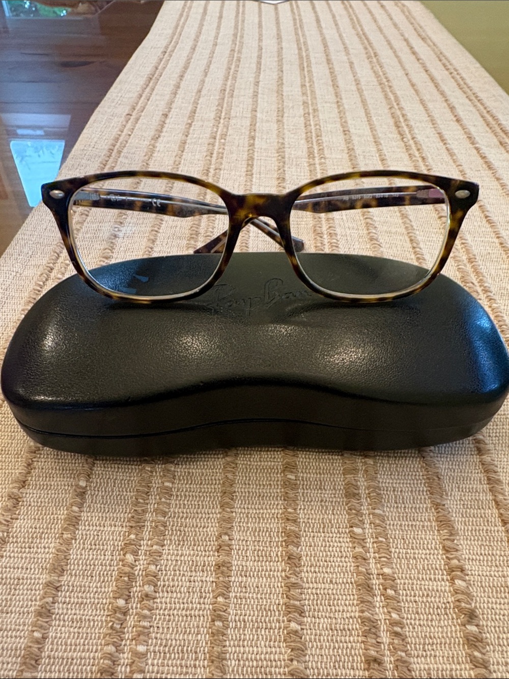 Ray-Ban Tortoiseshell Women's Eyeglasses - Brown/Amber Frame
